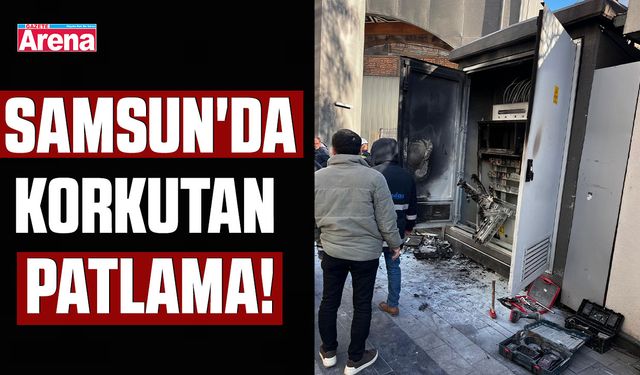 Samsun'da trafo patladı!