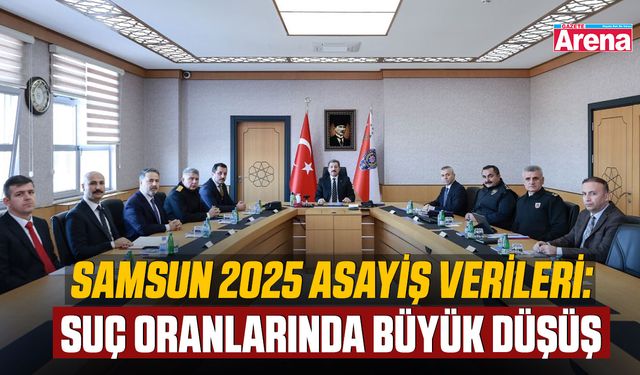 Samsun'un 2025 asayiş verileri açıklandı