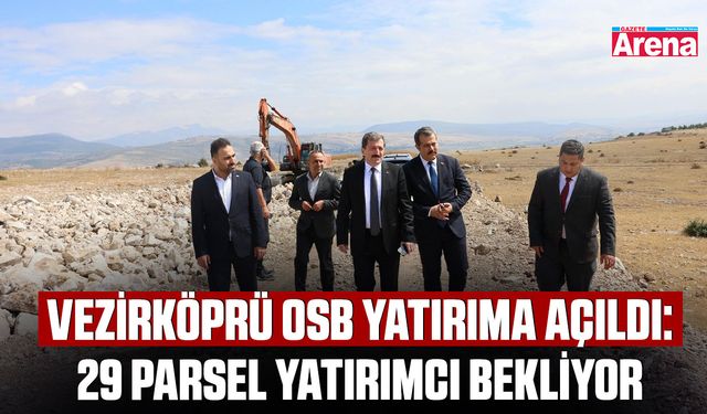 Vezirköprü OSB yatırıma açıldı: 29 Parsel yatırımcı bekliyor
