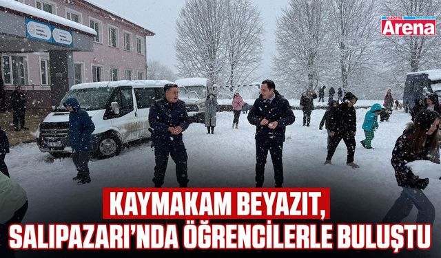 Kaymakam Beyazıt, Salıpazarı’nda öğrencilerle buluştu
