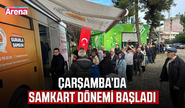 Çarşamba’da SAMKART dönemi başladı