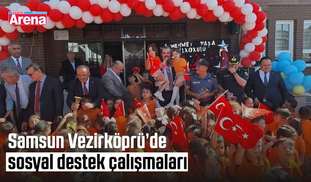 Samsun Vezirköprü’de sosyal destek çalışmaları