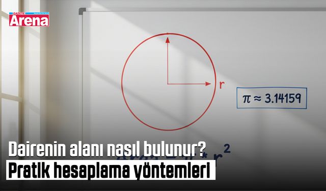 Dairenin alanı nasıl bulunur? Pratik hesaplama yöntemleri
