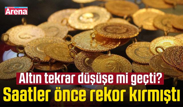 Altın tekrar düşüşe mi geçti? Saatler önce rekor kırmıştı