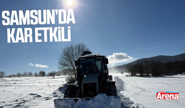 Samsun’da kar etkili oluyor