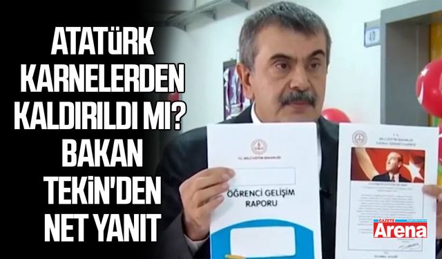 Atatürk karnelerden kaldırıldı mı? Yusuf Tekin'den net yanıt