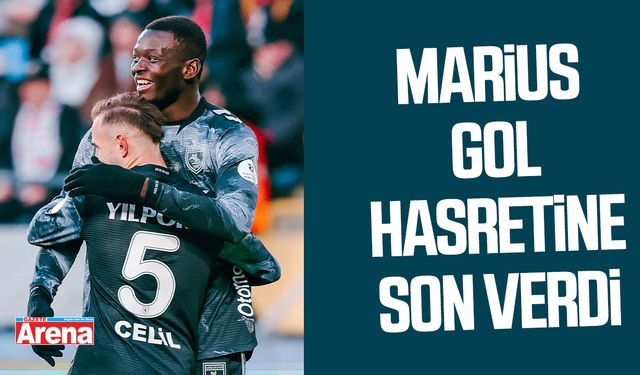 Marius 14 haftalık gol hasretine son verdi