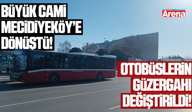 Samsun'da o otobüs hatlarının güzergahı değiştirildi