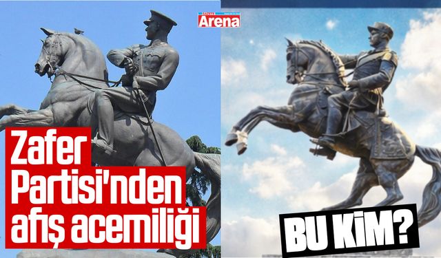 Zafer Partisi'nden afiş acemiliği: Atatürk Anıtı yapay zekaya takıldı!