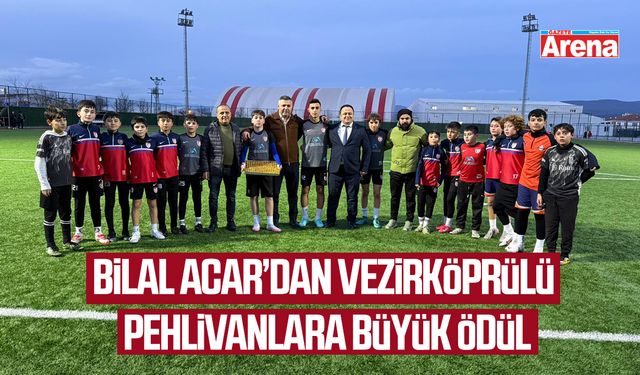 Bilal Acar’dan Vezirköprülü pehlivanlara büyük ödül