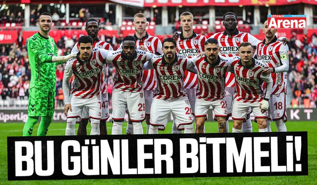 Samsunspor’da galibiyet ve gol hasreti sürüyor!