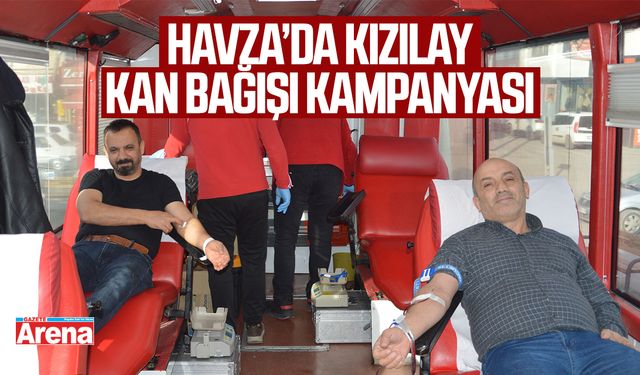 Havza’da Kızılay kan bağışı kampanyası