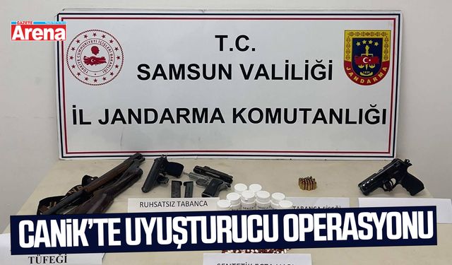 Canik’te uyuşturucu operasyonu