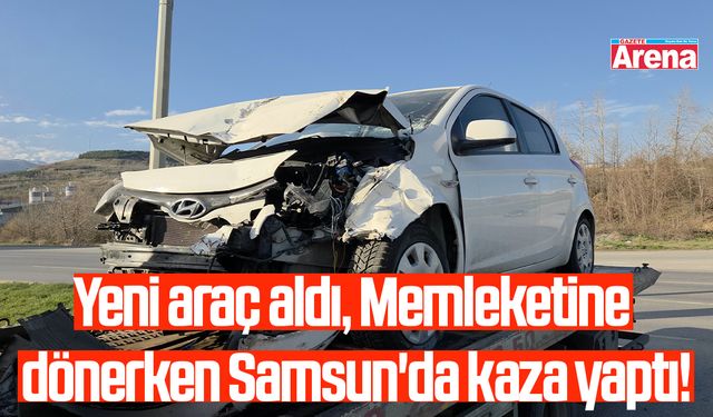 Samsun'da trafik kazası!