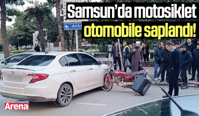 Samsun'da ilginç kaza!