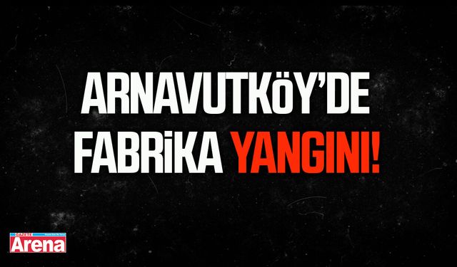 Arnavutköy’de fabrika yangını!