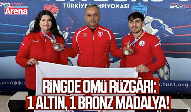 Ringde OMÜ rüzgârı: 1 altın, 1 bronz madalya!