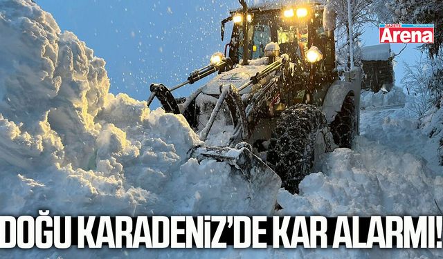 Doğu Karadeniz’de kar alarmı!