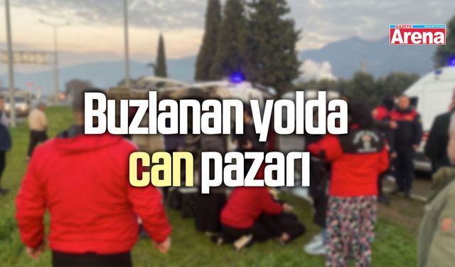 Buzlanan yolda can pazarı