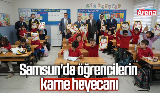 Samsun'da öğrencilerin karne heyecanı