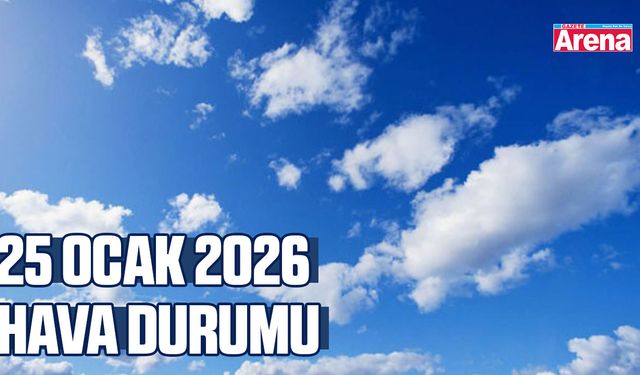 25 Ocak 2026 Samsun'da hava nasıl olacak?