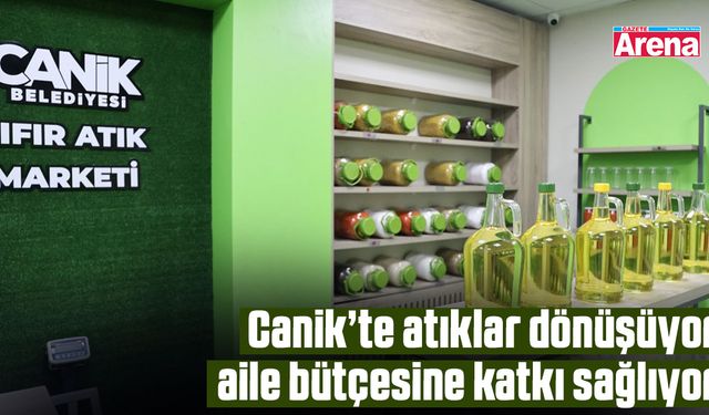 Canik’te atıklar dönüşüyor aile bütçesine katkı sağlıyor