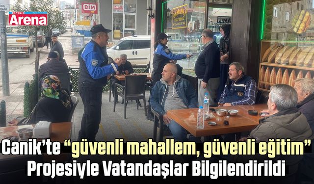 Emniyetten Canik’te güvenli mahalle çalışması