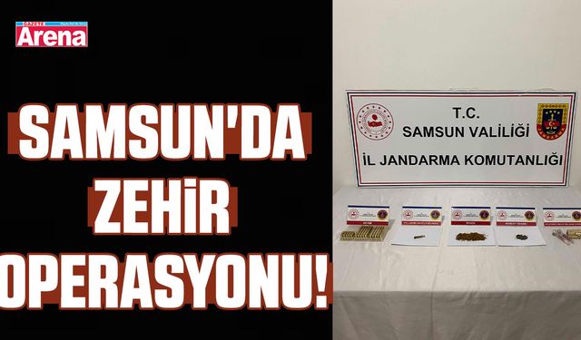 Samsun'da zehir operasyonu!