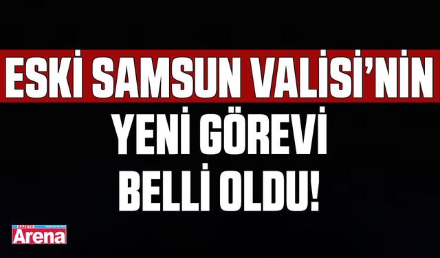 Eski Samsun Valisi’nin yeni görevi belli oldu!