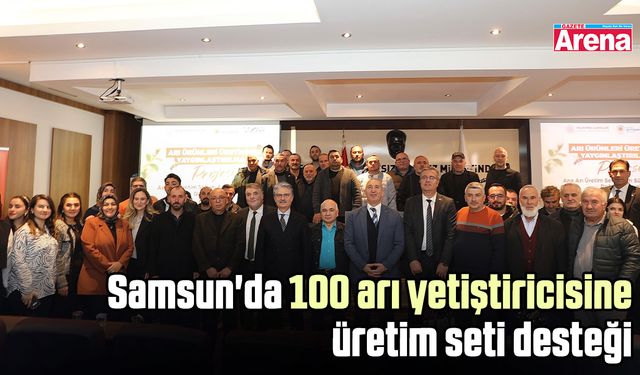 Samsun'da 100 arı yetiştiricisine üretim seti desteği