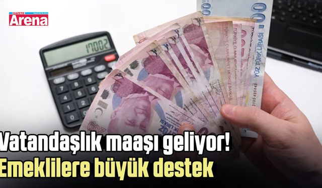 Vatandaşlık maaşı geliyor! Emeklilere büyük destek