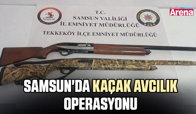 Samsun'da kaçak avcılık operasyonu