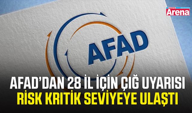 AFAD’dan 28 il için çığ uyarısı: Risk kritik seviyeye ulaştı