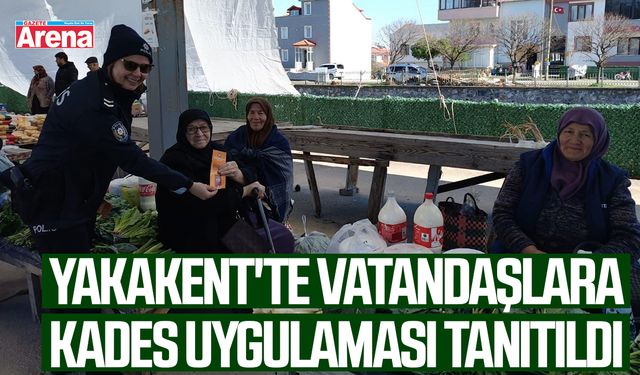 Yakakent'te vatandaşlara KADES uygulaması tanıtıldı