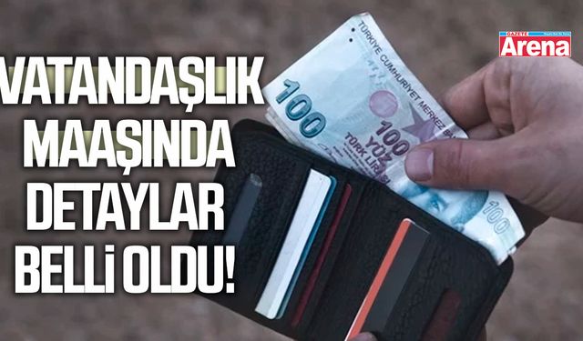 Vatandaşlık maaşında detaylar belli oldu!