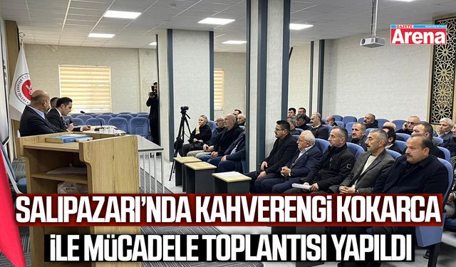 Salıpazarı’nda kahverengi kokarca ile mücadele toplantısı yapıldı
