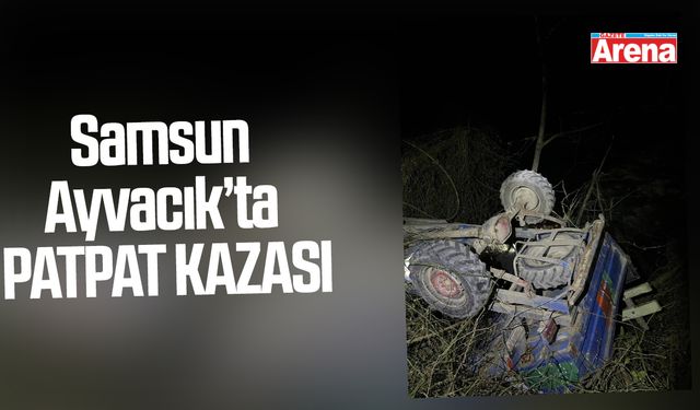 Samsun Ayvacık’ta patpat kazası