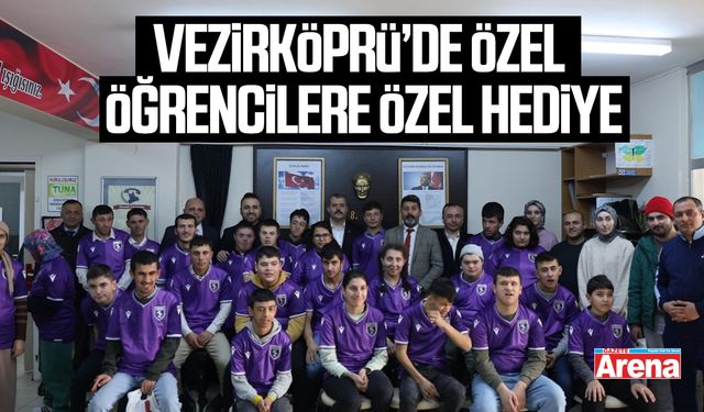 Vezirköprü’de özel öğrencilere özel hediye