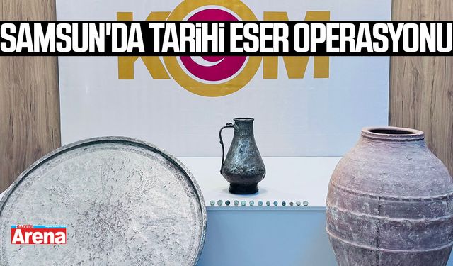 Samsun'da tarihi eser operasyonu