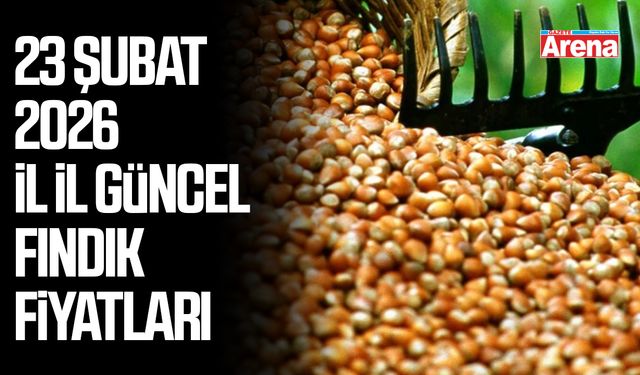 23 Şubat 2026 il il güncel fındık fiyatları