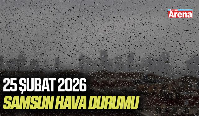 25 Şubat 2026 Samsun hava durumu