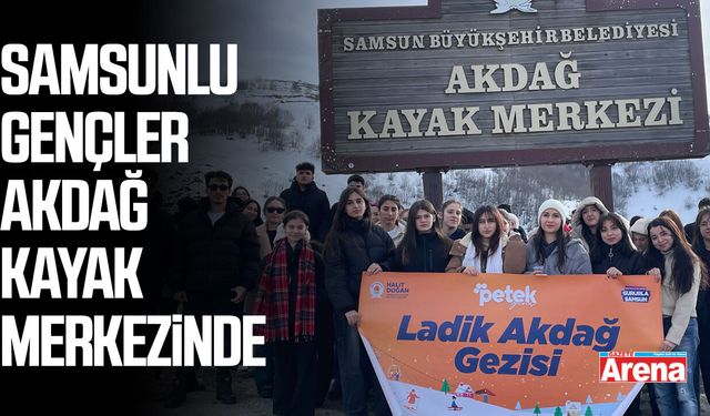 Samsunlu gençler Akdağ Kayak Merkezinde