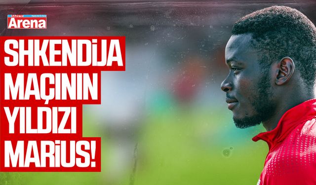 Shkendija maçının yıldızı Samsunsporlu Marius!