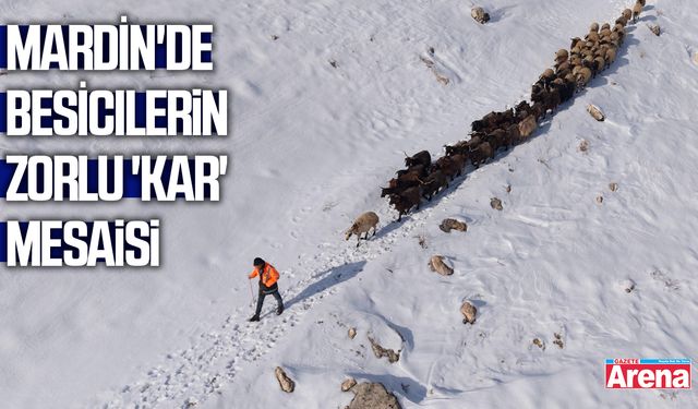 Besicilerin zorlu 'kar' mesaisi