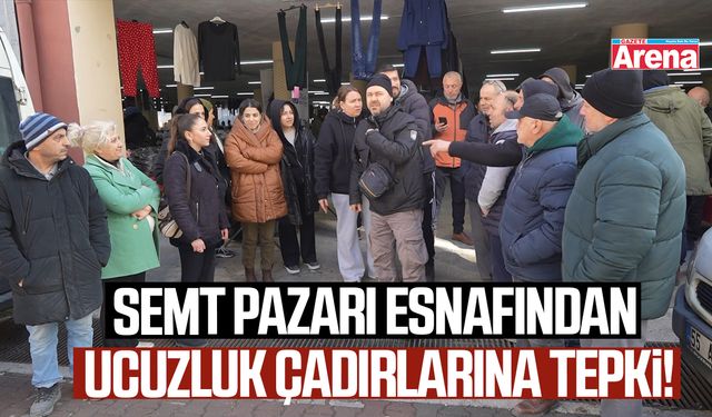 Samsun'da semt pazarı esnafından ucuzluk çadırlarına tepki!