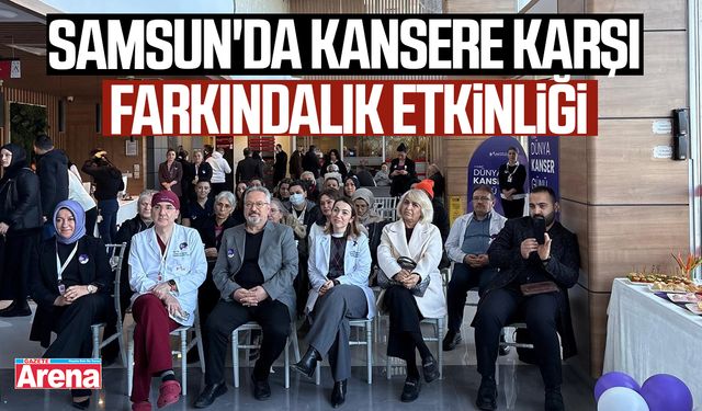 Samsun'da kansere karşı farkındalık etkinliği