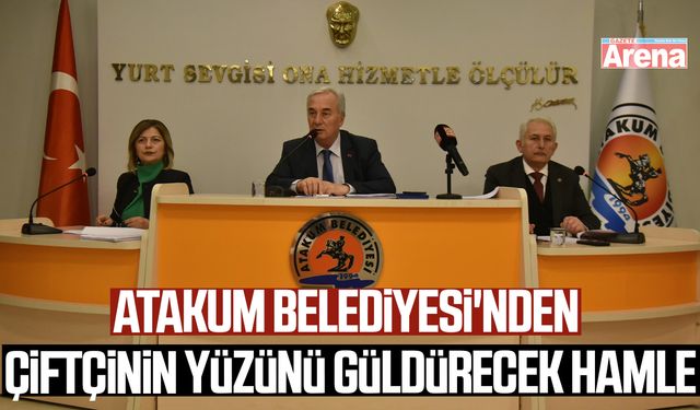Atakum Belediyesi'nden çiftçinin yüzünü güldürecek hamle