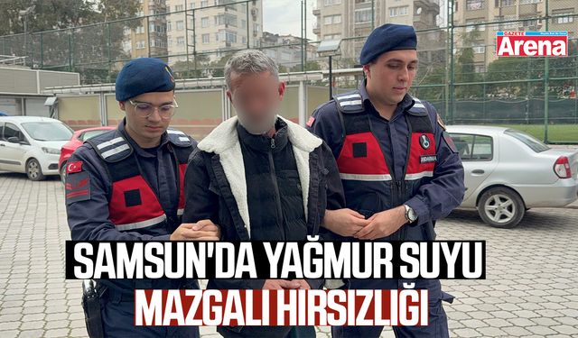 Samsun'da yağmur suyu mazgalı hırsızlığı