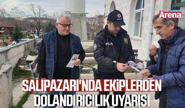 Salıpazarı'nda ekiplerden dolandırıcılık uyarısı