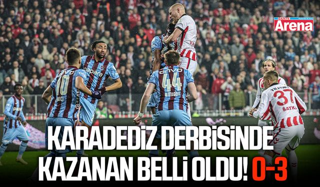Karadeniz derbisinde kazanan belli oldu! 0-3